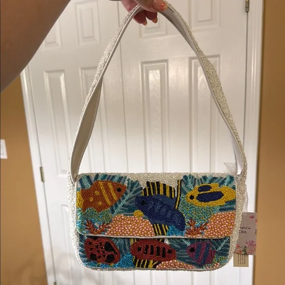 Made in India Beaded Bag! Viral Marshall Fish Bag!!! - Picture 2 of 5
